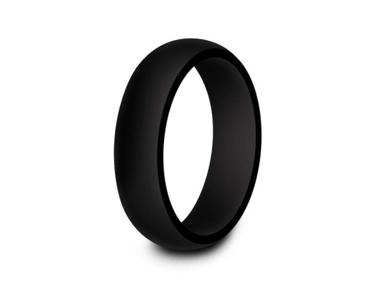 Ladies Silicone Ring - Cross Fit - Active - Flexible - Girl's Rubber Ring - Wedding Band - Silicone Ring - Comfort Fit 6mm - Vantani Wedding Bands