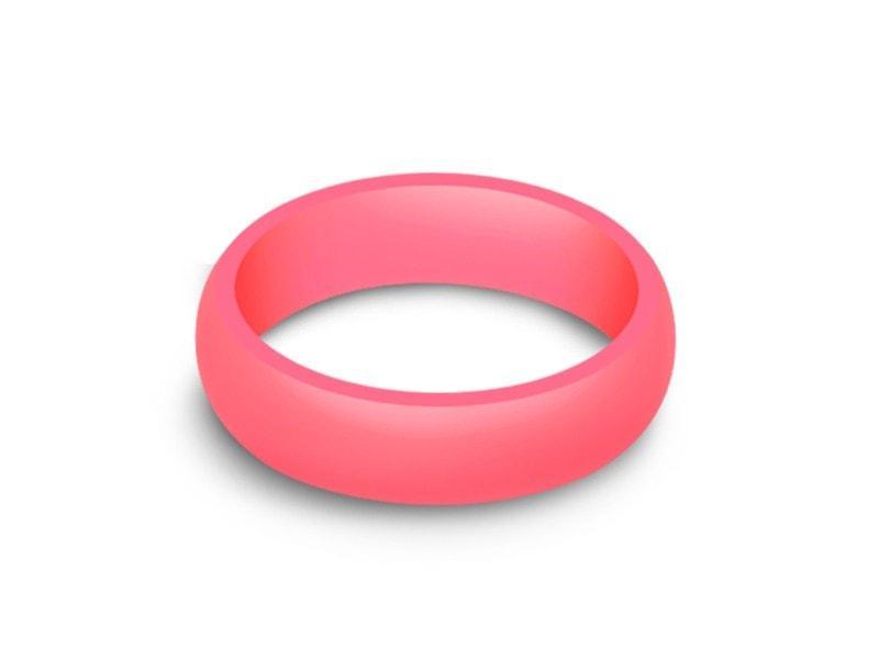 Ladies Silicone Ring - Cross Fit - Active - Flexible - Girl's Rubber Ring - Wedding Band - Silicone Ring - Comfort Fit 6mm - Vantani Wedding Bands