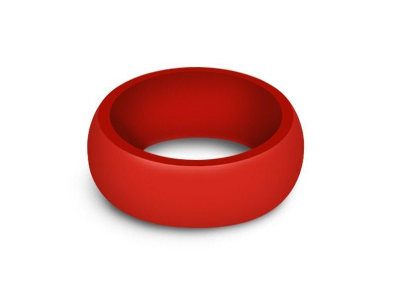 Men's Silicone Ring - Cross Fit - Rubber Ring - Active Life Style - Flexible - Wedding Band - Silicone Ring - Comfort Fit 8mm - Vantani Wedding Bands