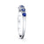 14K WHITE GOLD DIAMOND AND SAPPHIRE WEDDING/ANNIVERSARY BAND