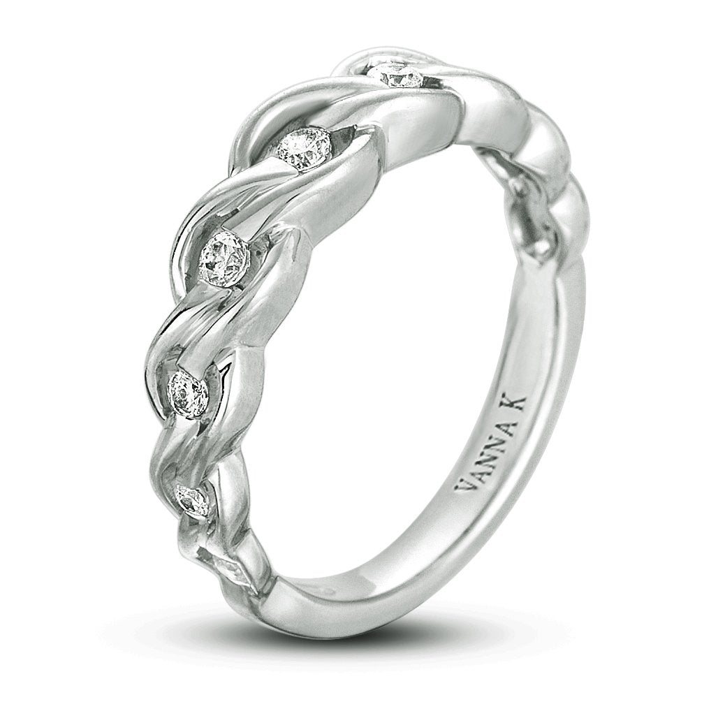 18K WHITE GOLD DIAMOND WEDDING/ANNIVERSARY BAND