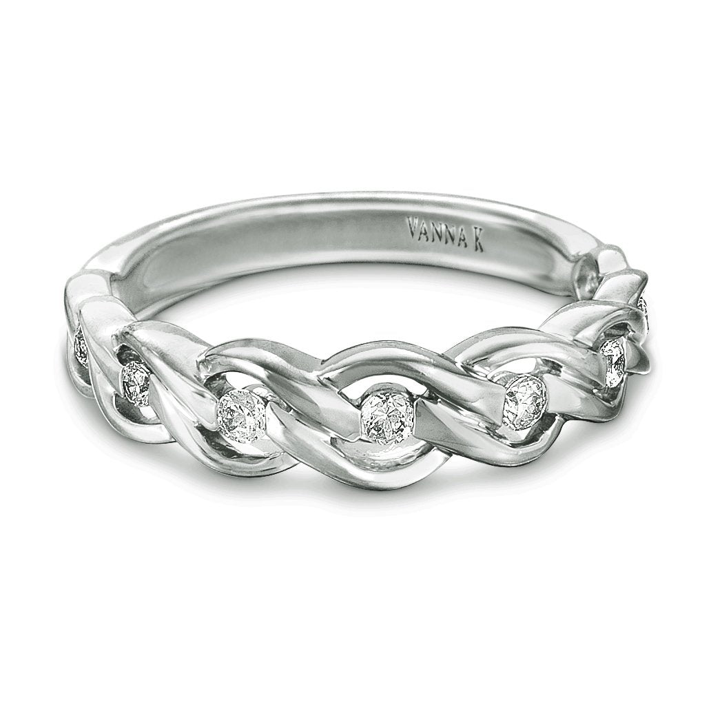 18K WHITE GOLD DIAMOND WEDDING/ANNIVERSARY BAND