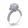 18K WHITE GOLD DIAMOND ENGAGEMENT RING