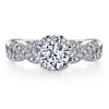 18K WHITE GOLD DIAMOND ENGAGEMENT RING