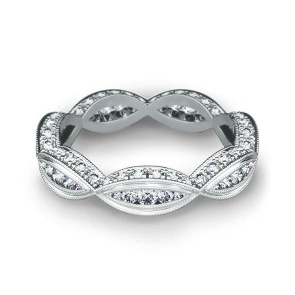 18K WHITE GOLD DIAMOND ETERNITY BAND