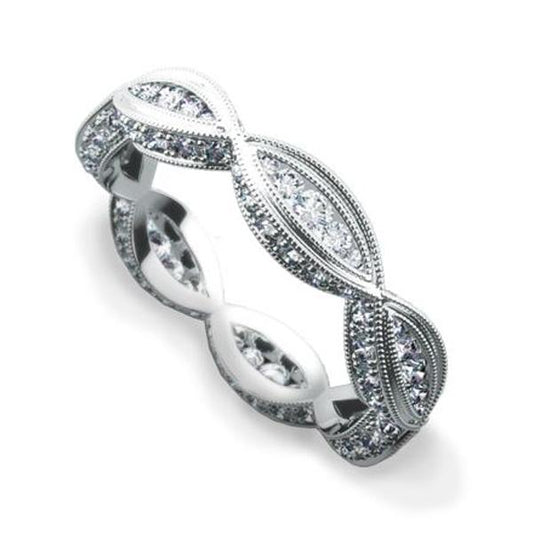 18K WHITE GOLD DIAMOND ETERNITY BAND