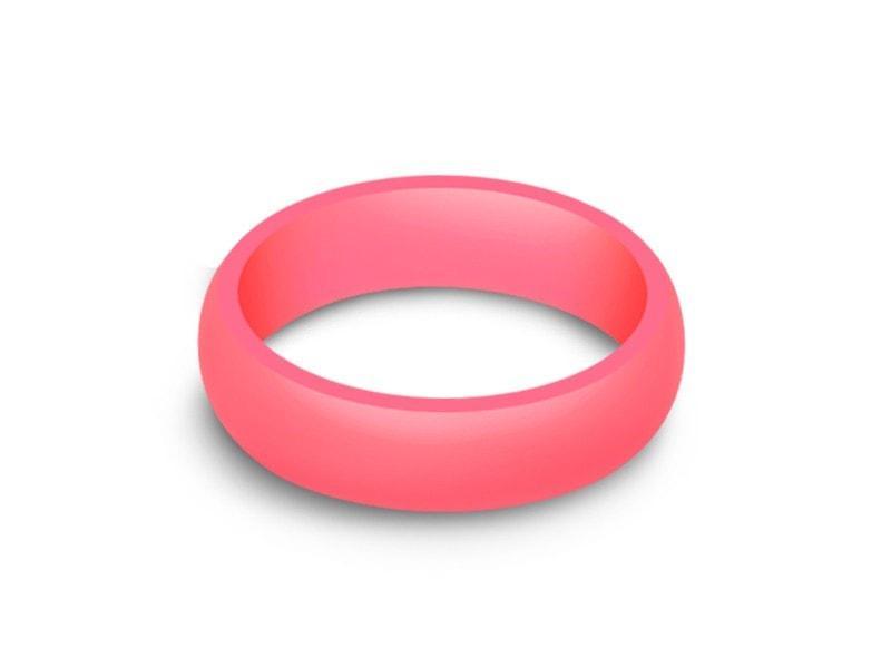 Ladies Silicone Ring - Cross Fit - Active - Flexible - Girl's Rubber Ring - Wedding Band - Silicone Ring - Comfort Fit  6mm - Vantani Wedding Bands