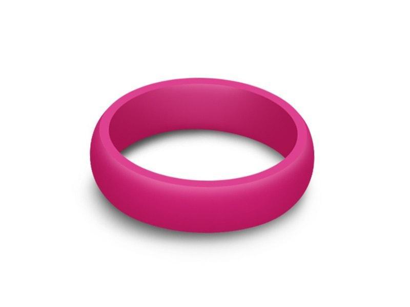 Ladies Silicone Ring - Cross Fit - Active - Flexible - Girl's Rubber Ring - Wedding Band - Silicone Ring - Comfort Fit 6mm - Vantani Wedding Bands