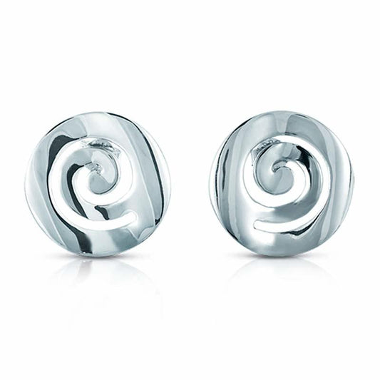 STERLING SILVER SWIRL EARRINGS