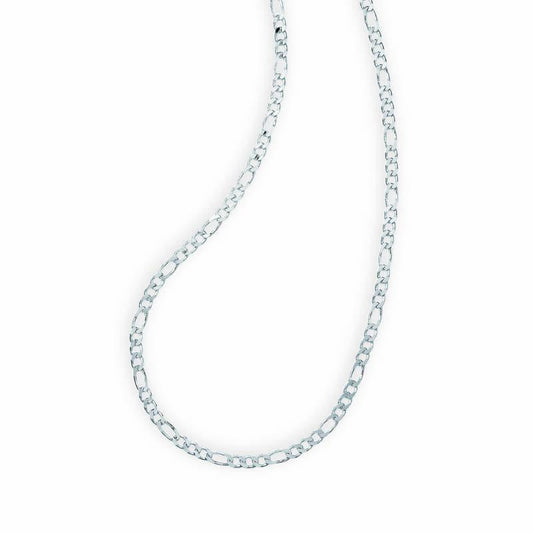 STERLING SILVER FIGARO CHAIN