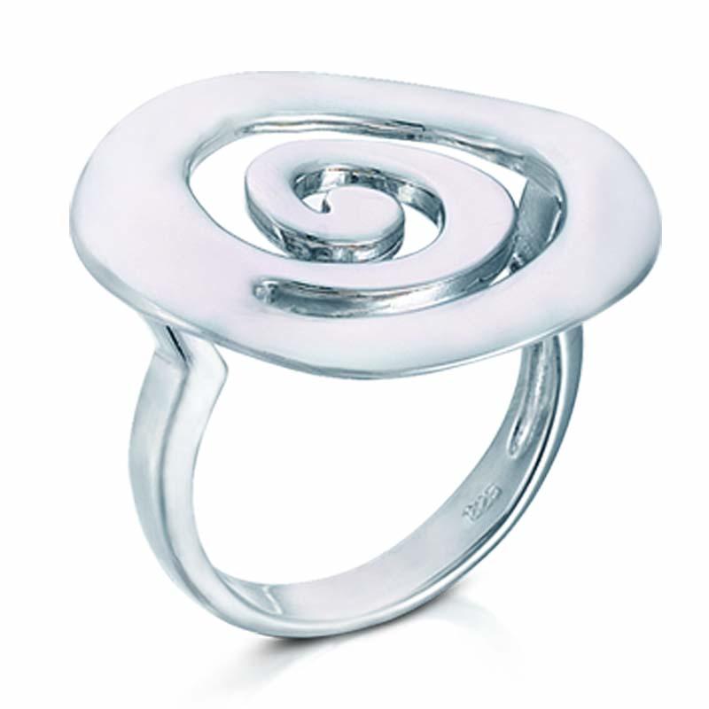 STERLING SILVER SWIRL RING