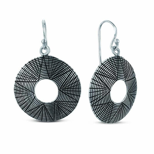 STERLING SILVER OXIDEZED DANGLE EARRINGS