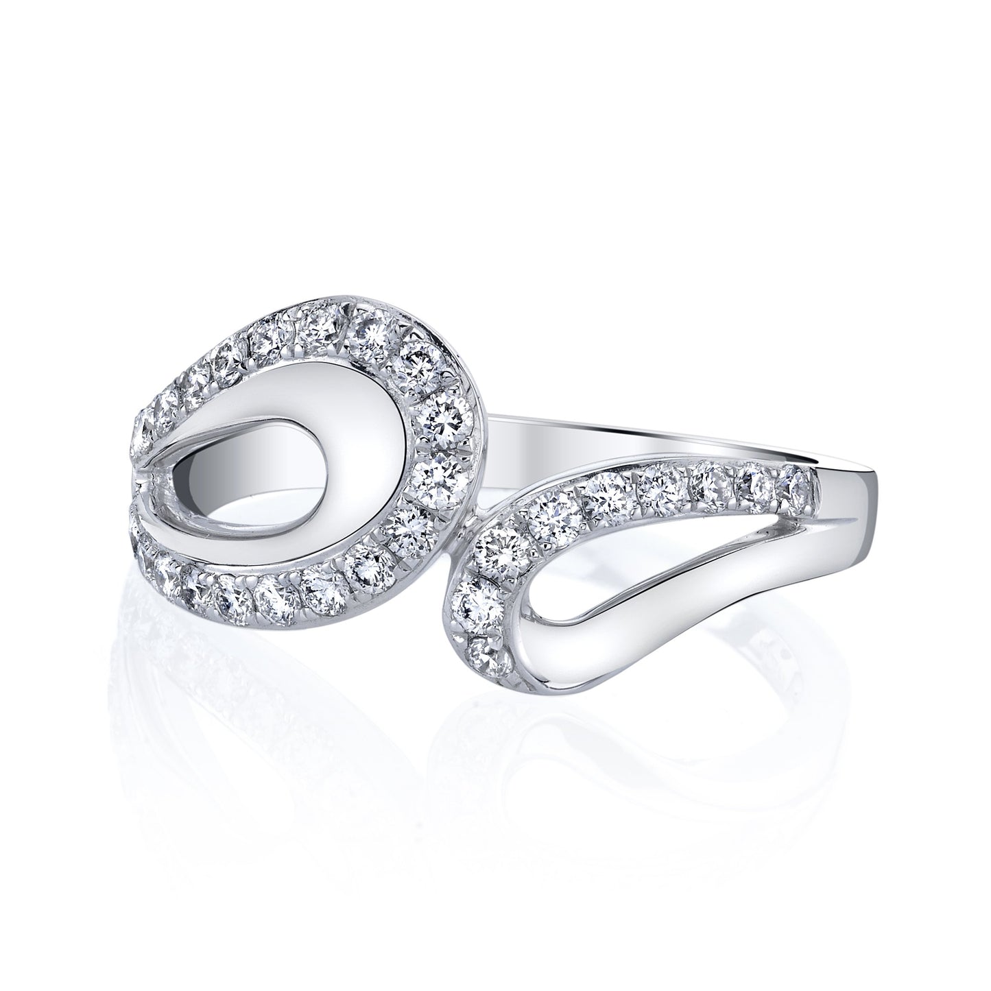 14K WHITE GOLD FASHION DIAMOND RING