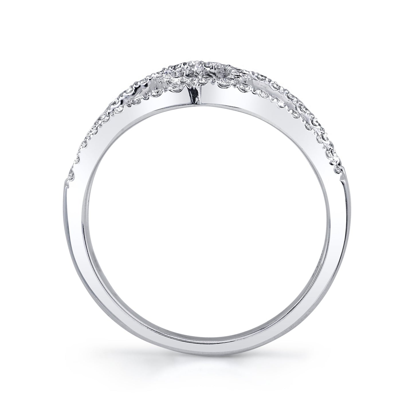 14K WHITE GOLD FASHION DIAMOND RING