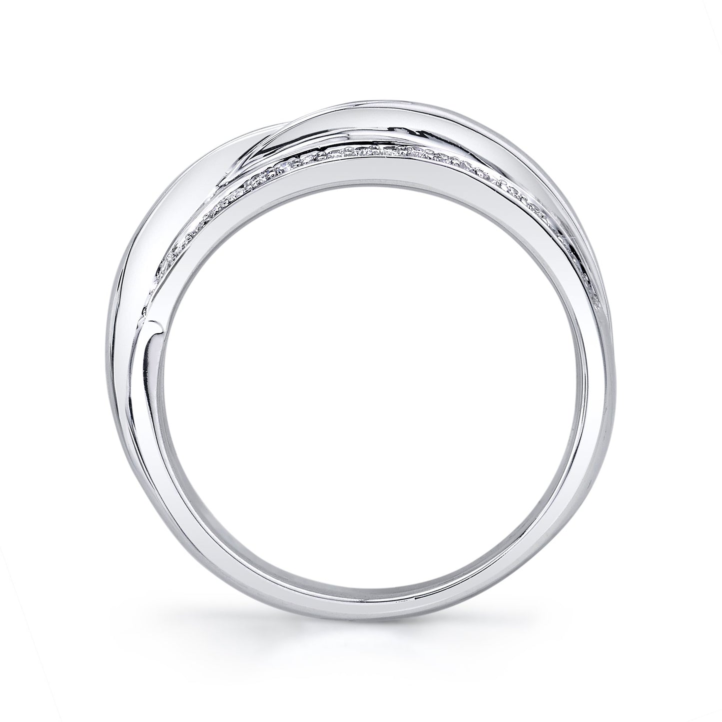 14K WHITE GOLD FASHION DIAMOND RING