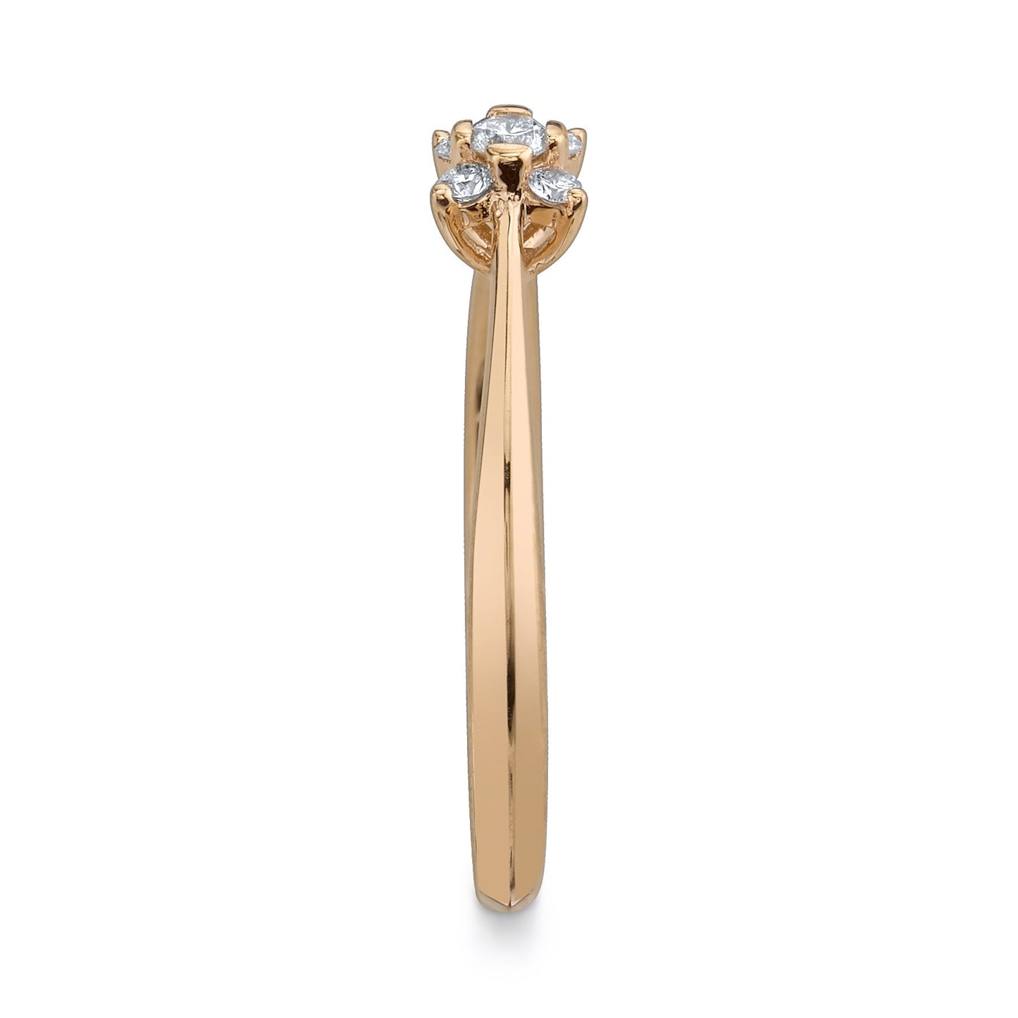 14K ROSE GOLD SOLITAIRE DIAMOND ENGAGEMENT RING