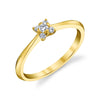 14K YELLOW GOLD SOLITAIRE DIAMOND ENGAGEMENT RING