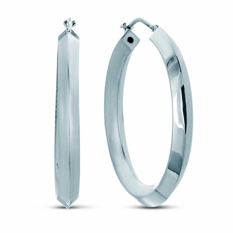 STERLING SILVER HOOP EARRINGS