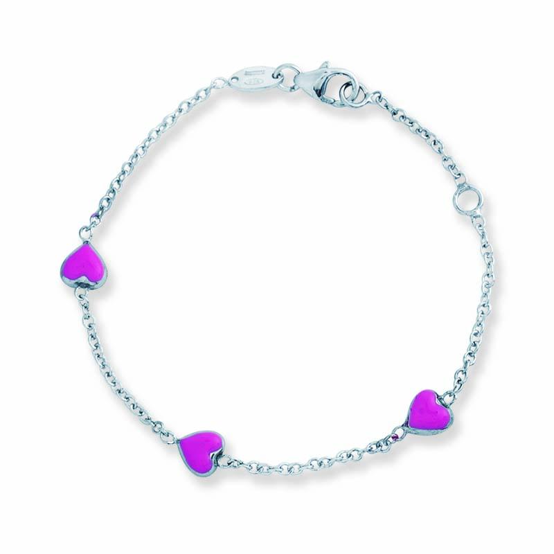 STERLING SILVER HEARTS BABY BRACELET