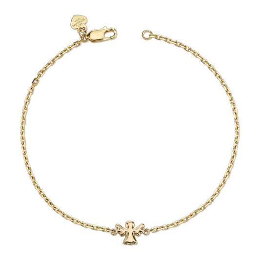 14K YELLOW GOLD KIDS ANGEL BRACELET