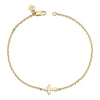 14K YELLOW GOLD KIDS CROSS BRACELET