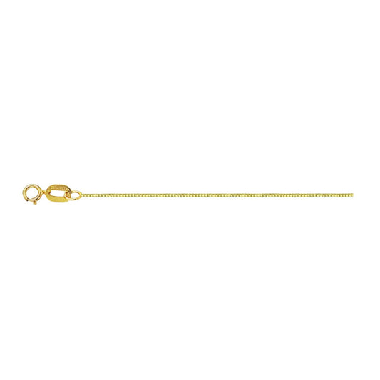 14K YELLOW GOLD .50MM BOX CHAIN