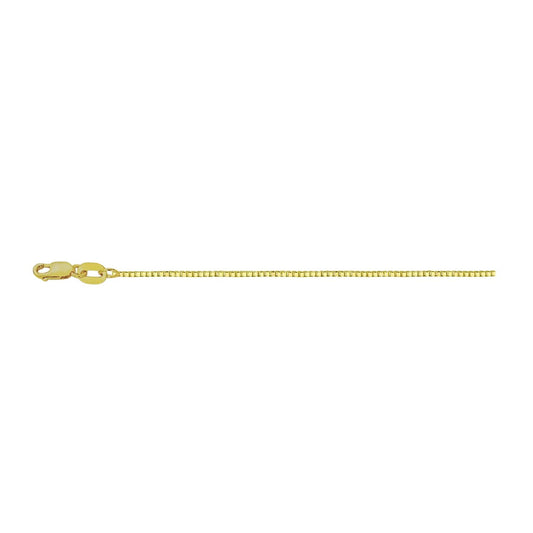 14K YELLOW GOLD .60MM BOX CHAIN