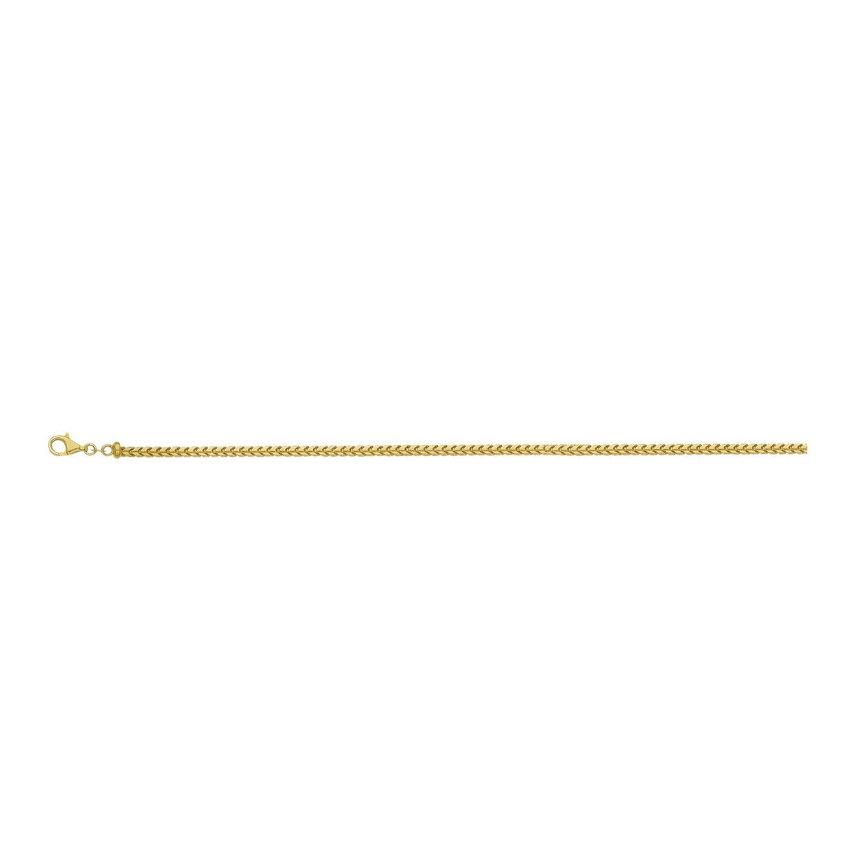 14K YELLOW GOLD 1MM FRANCO CHAIN