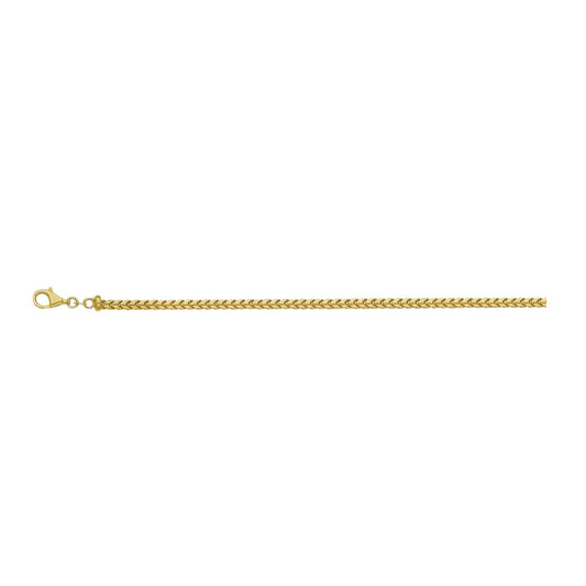 14K YELLOW GOLD 1.5MM FRANCO CHAIN