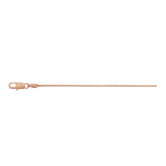 14K ROSE GOLD 0.70MM CABLE CHAIN