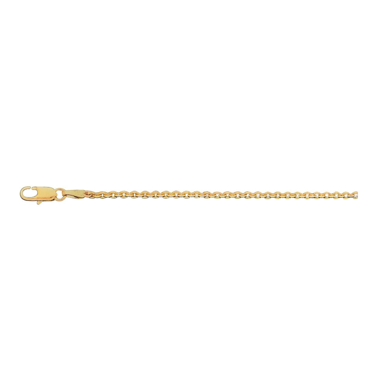 14K YELLOW GOLD 1.30MM CABLE CHAIN