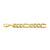 14K YELLOW GOLD CLASSICAL 9.4MM FIGARO CHAIN