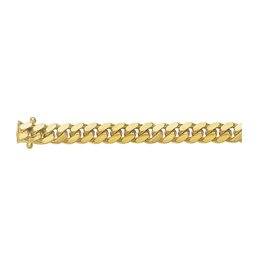 14K YELLOW GOLD 8.5MM CUBAN CHAIN