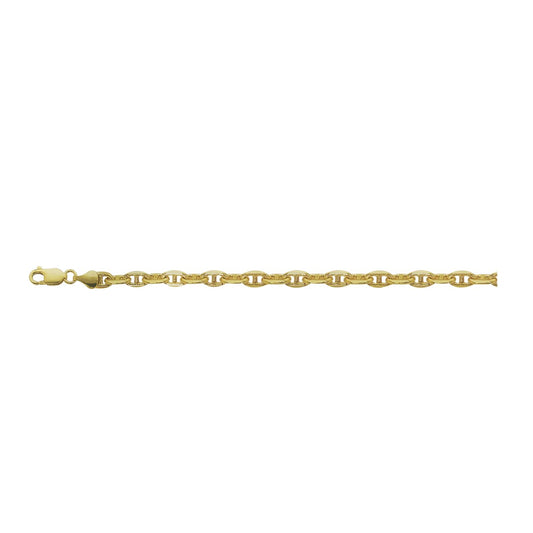 14K YELLOW GOLD 4MM ANCHOR CHAIN