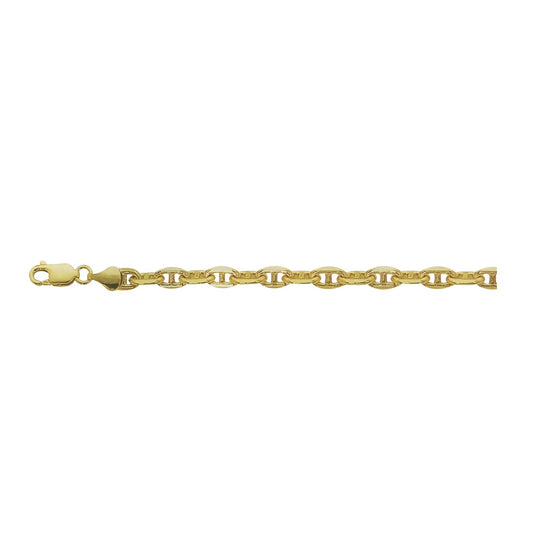 14K YELLOW GOLD 4MM ANCHOR CHAIN