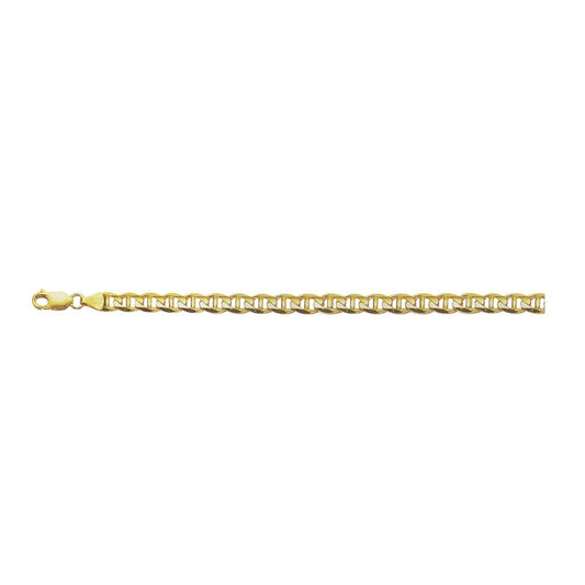 14K YELLOW GOLD 3.8MM MARINER CHAIN