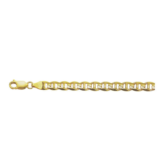 14K YELLOW GOLD 6MM MARINER CHAIN