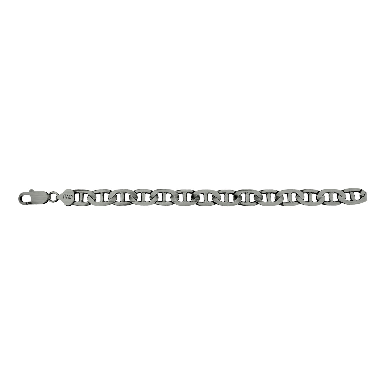 STERLING SILVER OXIDIZED MARINER CHAIN 8MM