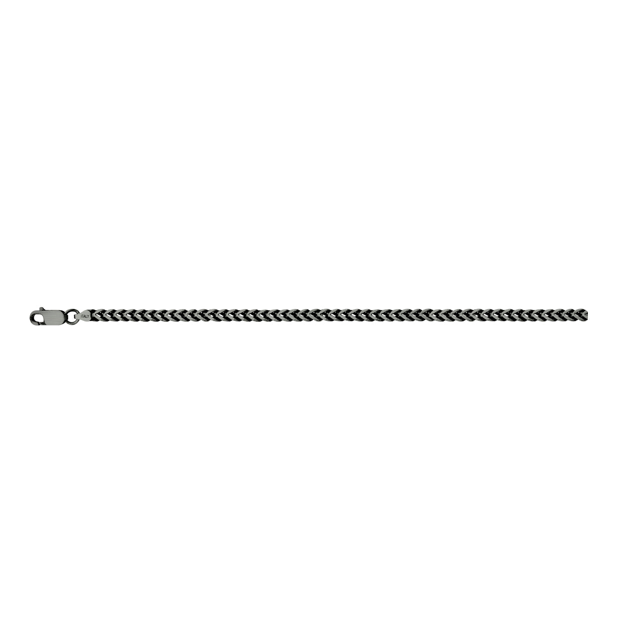 STERLING SILVER OXIDIZED FRANCO CHAIN 3MM