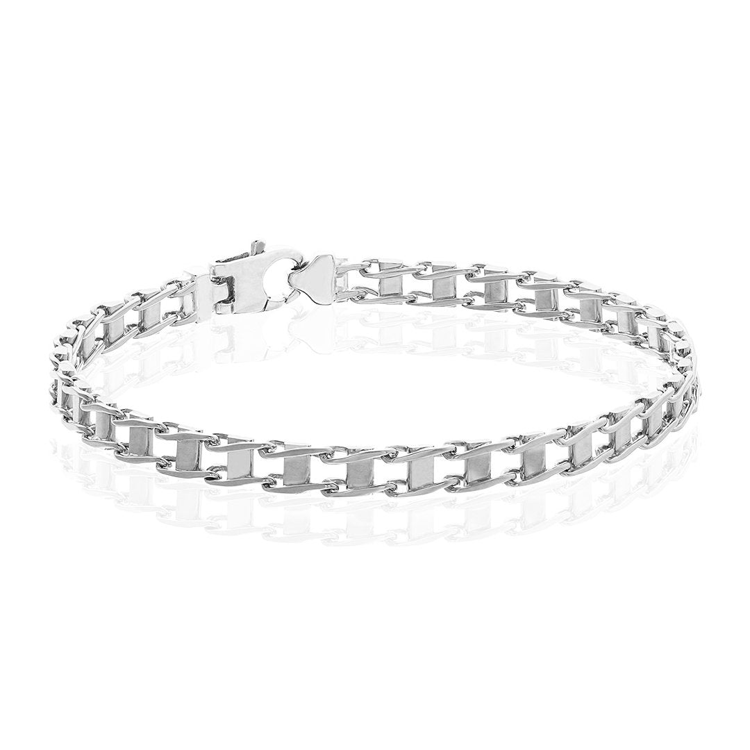 MEN'S RAILROAD TRACK BRACELET